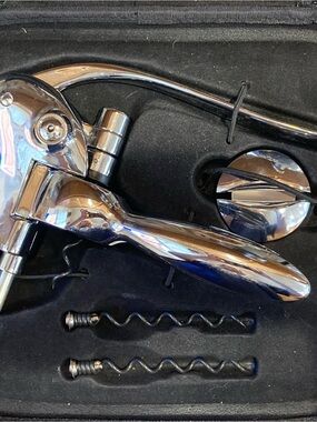 Kirkland Signature Chrome Lever-Style Corkscrew Wine Opener
